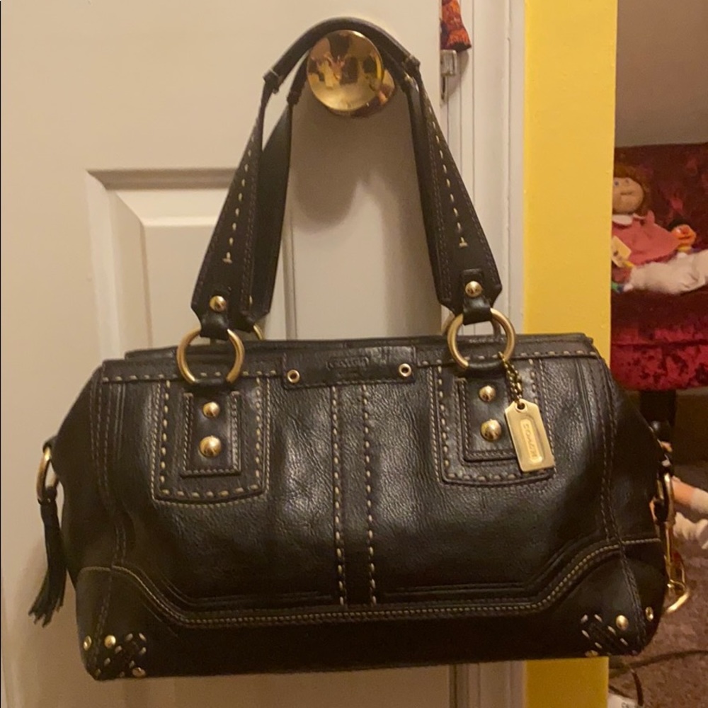 Coach Hampton Vintage Leather Satchel